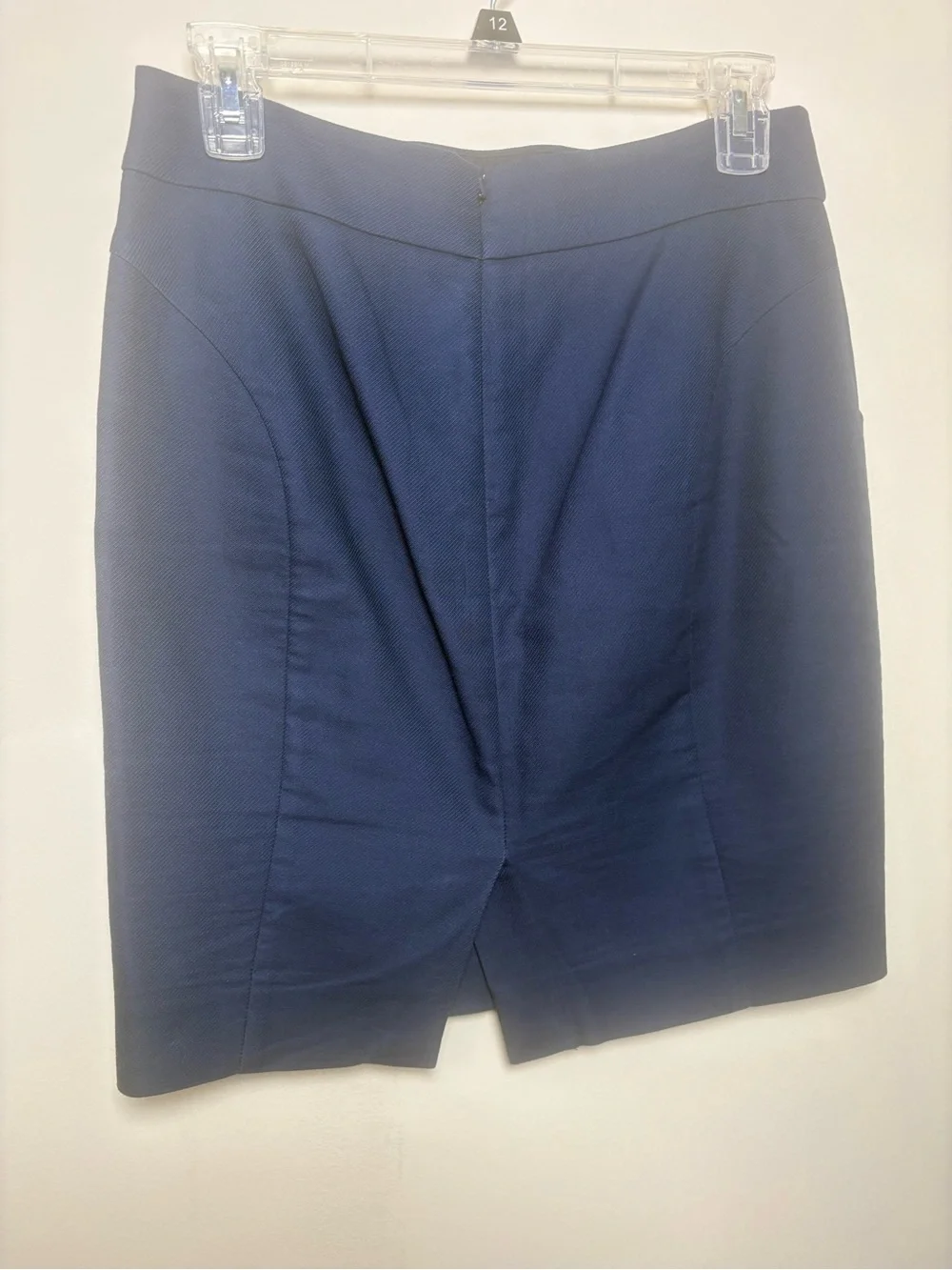 J. Crew Dark Navy Tailored Pencil Skirt